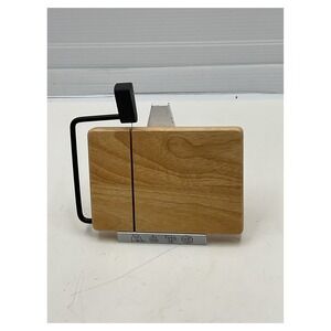 Prodyne Wood Cheese Slicer Board with Wire Cutter
